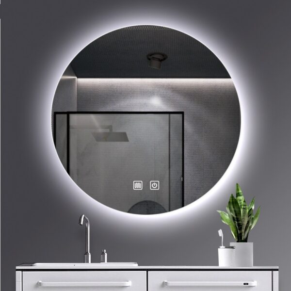 MIROIR LED ALONI OMEGA ROND CHAUFFANT (Ø80CM)