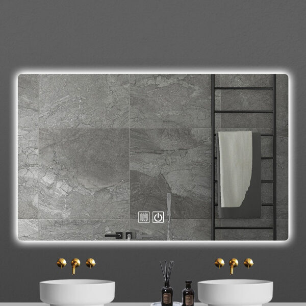 MIROIR LED ALONI QUEEN AVEC CHAUFFAGE (100X60CM)