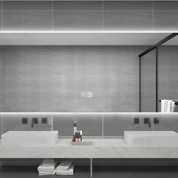 MIROIR LED ALONI QUEEN AVEC CHAUFFAGE (160X60CM)