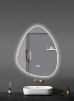 ALONI UOVO MIRROR - WITH LED LIGHTING - EGG-SHAPED - FRAMELESS - WITH HEATING - LED COLOR TEMPERATURE 3500-6500K - 60X100CM - Image 2