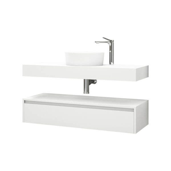 ALONI LINA VANITY UNIT (120CM) - MATT WHITE