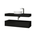 ALONI LINA ONDERKAST (120CM) - MAT ZWART