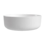 ALONI FIRA WASHBASIN – COUNTERTOP – Sans trop-plein – WITHOUT TAP HOLE – WITH CLICK-CLACK WASTE – Céramique – 36X12.5X36 CM – Blanc mat – Image 5