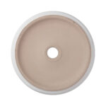 ALONI FIRA WASHBASIN – COUNTERTOP – Sans trop-plein – WITHOUT TAP HOLE – WITH CLICK-CLACK WASTE – Céramique – 36X12.5X36 CM – Blanc mat – Image 6