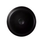 ALONI FIRA WASHBASIN – COUNTERTOP – Sans trop-plein – WITHOUT TAP HOLE – WITH CLICK-CLACK WASTE – Céramique – 36X12.5X36 CM – Noir mat – Image 4