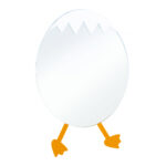 MIROIR DE CANARD CREAVIT AVEC FIGURINE D'ŒUFS - JAUNE