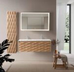 MAGNOLIA HIGH CABINET - 2 DOORS - HANDLELESS - SOFT CLOSE - REVERSIBLE - 35X160X35 CM - LIGHT OAK - Image 4