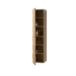 MAGNOLIA HIGH CABINET - 2 DOORS - HANDLELESS - SOFT CLOSE - REVERSIBLE - 35X160X35 CM - LIGHT OAK - Image 3