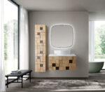 MIMOZA VANITY UNIT - 1 DRAWER - HANDLELESS - SOFT CLOSE – 79X40X52 CM - LIGHT OAK - Image 7