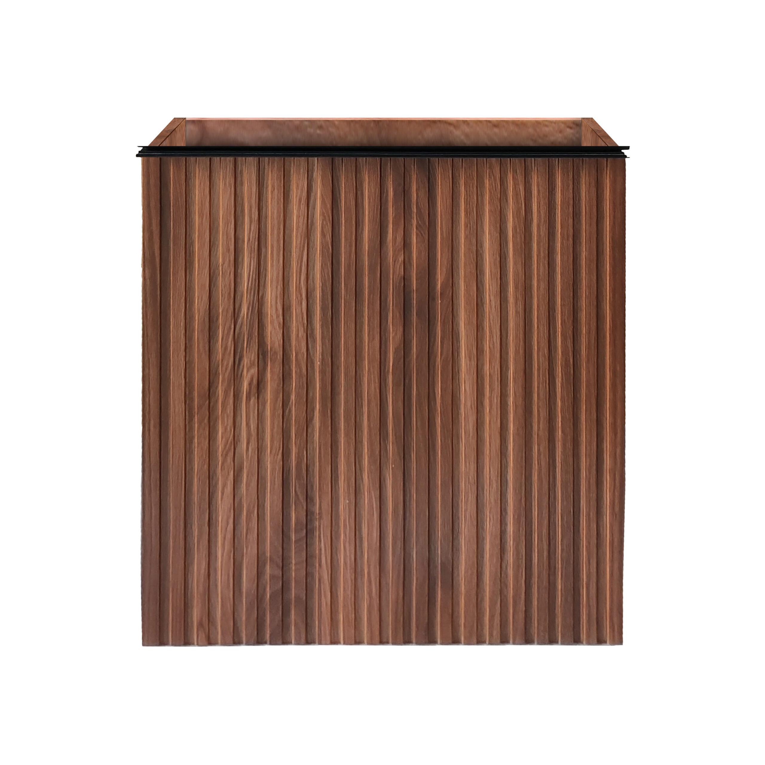 MK-40EIK_F-2.jpg ALONI MIKARO TOILET CABINET - 1 DOOR - RIGHT - WITH HANDLE - SOFT CLOSE - 40X50X22,3 CM - WALNUT - Image 1