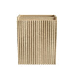 ALONI MIKARO ARMOIRE BAS DE TOILETTE - 1 PORTE - RÉVERSIBLE - SANS POIGNÉE - FERMETURE DOUCE - 40X50X22,3 CM - CHÊNE CLAIR