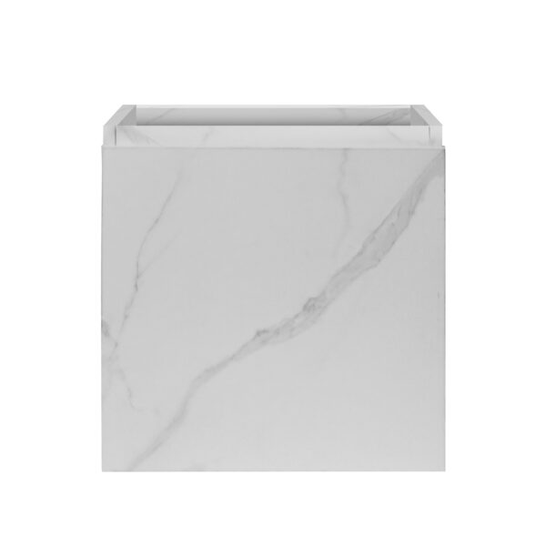 ALONI MKADO TOILET CABINET - 1 DOOR - RIGHT - HANDLELESS - SOFT CLOSE - 40X50X22,3 CM - WHITE MARBLE