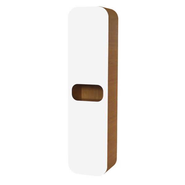 CREAVIT 'PION' KOLOMKAST (40X160X32CM) - WIT EIKEN