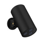 UNIFORMA OVERHEAD SHOWER CYLINDER – 1 SPRAY SETTING – WALL MOUNT – 8X15 CM – Noir mat (PVD)