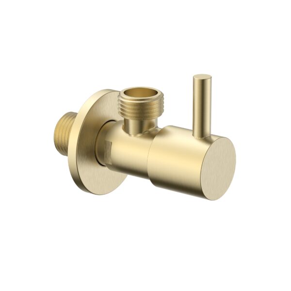UNIFORMA ANGLE VALVE – 1/2" X 3/8" – BRUSHED GOLD (PVD)