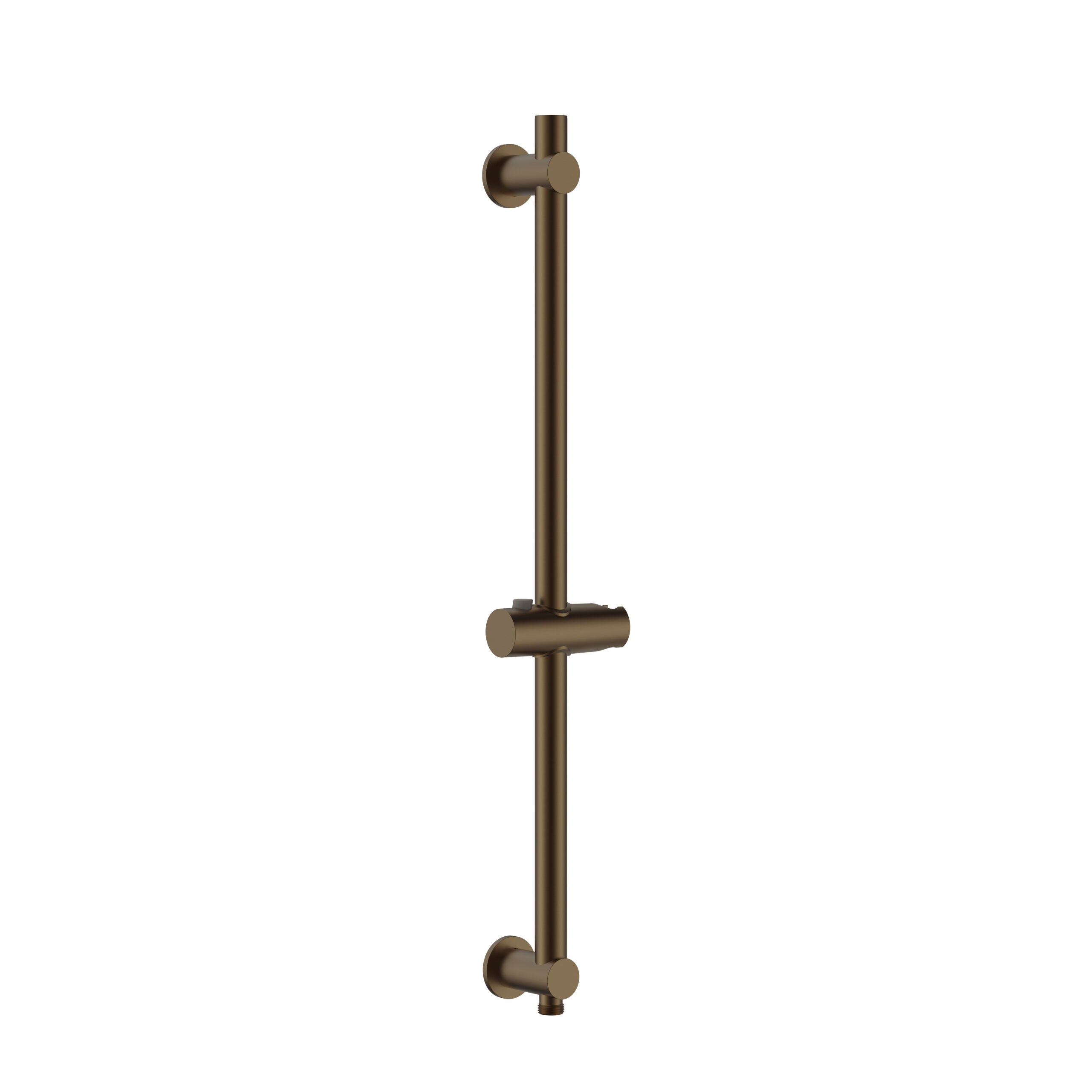 PRM3305-BB-1.jpg UNIFORMA SHOWER SLIDE BAR – WITH WATER CONNECTION – 69 CM – BROWN BRONZE (PVD) - Image 1