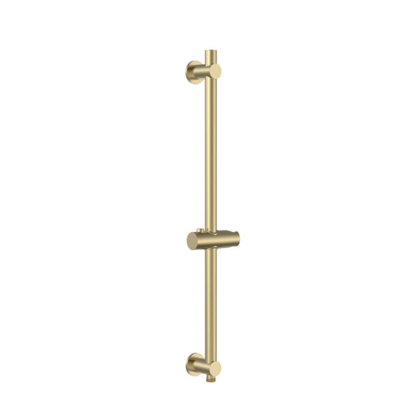 UNIFORMA DOUCHE GLIJBEUGEL - MET WATERAANSLUITING - 69 CM - GEBORSTELD GOUD (PVD)