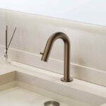 STRIA COLD WATER TAP – CURVED SPOUT – WITHOUT WASTE – BROWN BRONZE (PVD) - Image 2