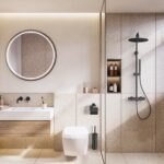 STRIA TOILET ROLL HOLDER WITH LID – REFINED RIBBED STRUCTURE – MATT BLACK (PVD) - Image 2