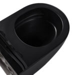 ALONI PRO WALL-HUNG TOILET – TORNADO FLUSH – RIMLESS – WITH SEAT – DUROPLAST – SOFT CLOSE – QUICK RELEASE – COMPACT 49 CM – 36X32X49 CM – MATT BLACK - Image 4