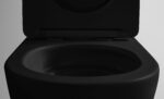 ALONI PRO WALL-HUNG TOILET – TORNADO FLUSH – RIMLESS – WITH SEAT – DUROPLAST – SOFT CLOSE – QUICK RELEASE – COMPACT 49 CM – 36X32X49 CM – MATT BLACK - Image 5