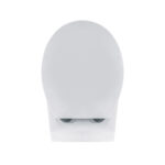 ALONI PRO WALL-HUNG TOILET - RIMLESS - WITH SEAT - THERMOPLAST (PP) - SOFTCLOSE - QUICK RELEASE - 35.5X41X54.5 CM - GLOSSY WHITE - Image 8