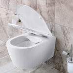 ALONI PRO WALL-HUNG TOILET - RIMLESS - WITH SEAT - DUROPLAST - SOFTCLOSE - QUICK RELEASE - COMPACT 49 CM - 36X25X49 CM - MATT WHITE - Image 8