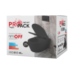 ALONI PRO WALL-HUNG TOILET - RIMLESS - WITH SEAT - DUROPLAST - SOFTCLOSE - QUICK RELEASE - COMPACT 49 CM - 36X25X49 CM - MATT BLACK