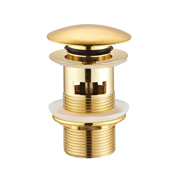 CREAVIT AFTAPPLUG - CLICK WASTE 5/4" - MET VERLOOP - GLANZEND GOUD