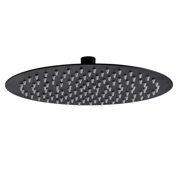 ALONI ROUND RAINSHOWER RVS MATT BLACK Ø30CM