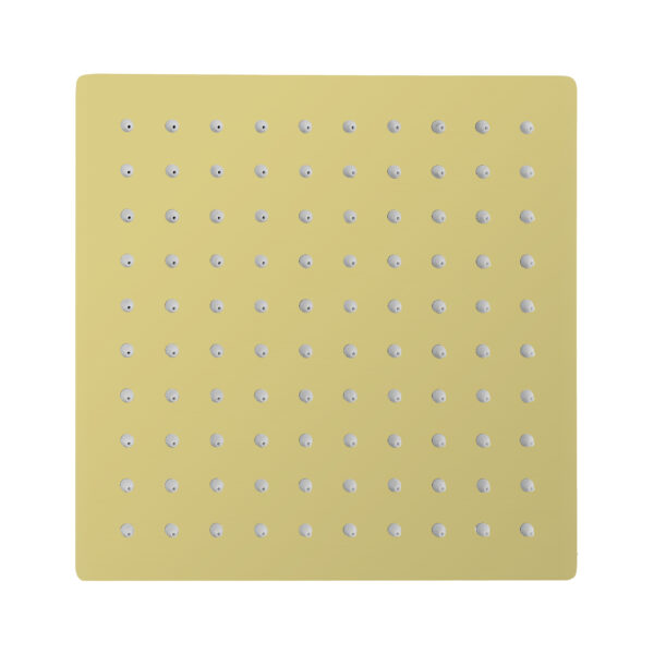 SQUARE RAINSHOWER BRUSHED GOLD
