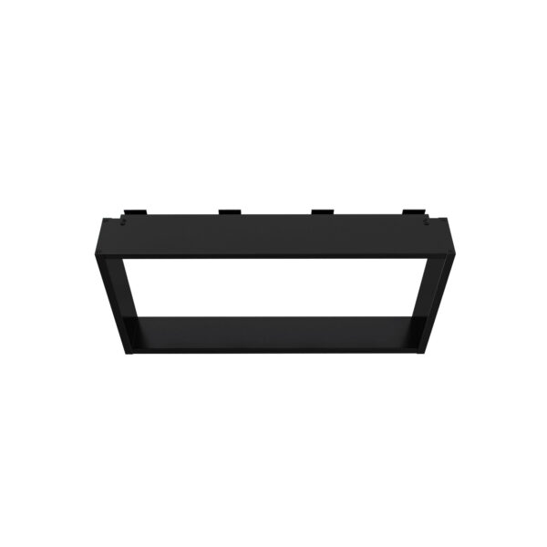 NICHE EN SAILLIE POUR MUR DE DOUCHE - 4 CROCHETS SERVIETTES - ALUMINIUM - 60X30X8 CM - NOIR MAT