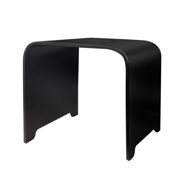 SOLID BATHROOM STOOL (31X38X38CM) - BLACK