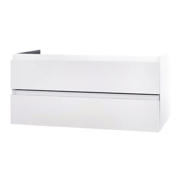 ARMOIRE BAS ALONI SALLY (120CM) - BLANC BRILLANT