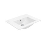 SU WASHBASIN - 1 BOWL - NO TAP HOLE - CERAMIC - 60X45 CM - GLOSSY WHITE