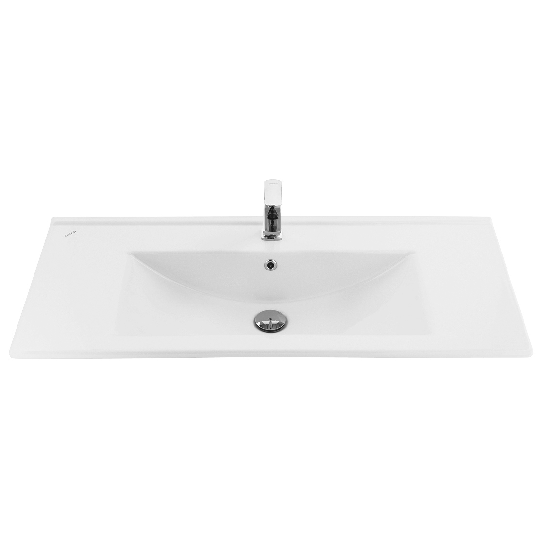LAVABO EN CÉRAMIQUE (45X100CM) - BLANC