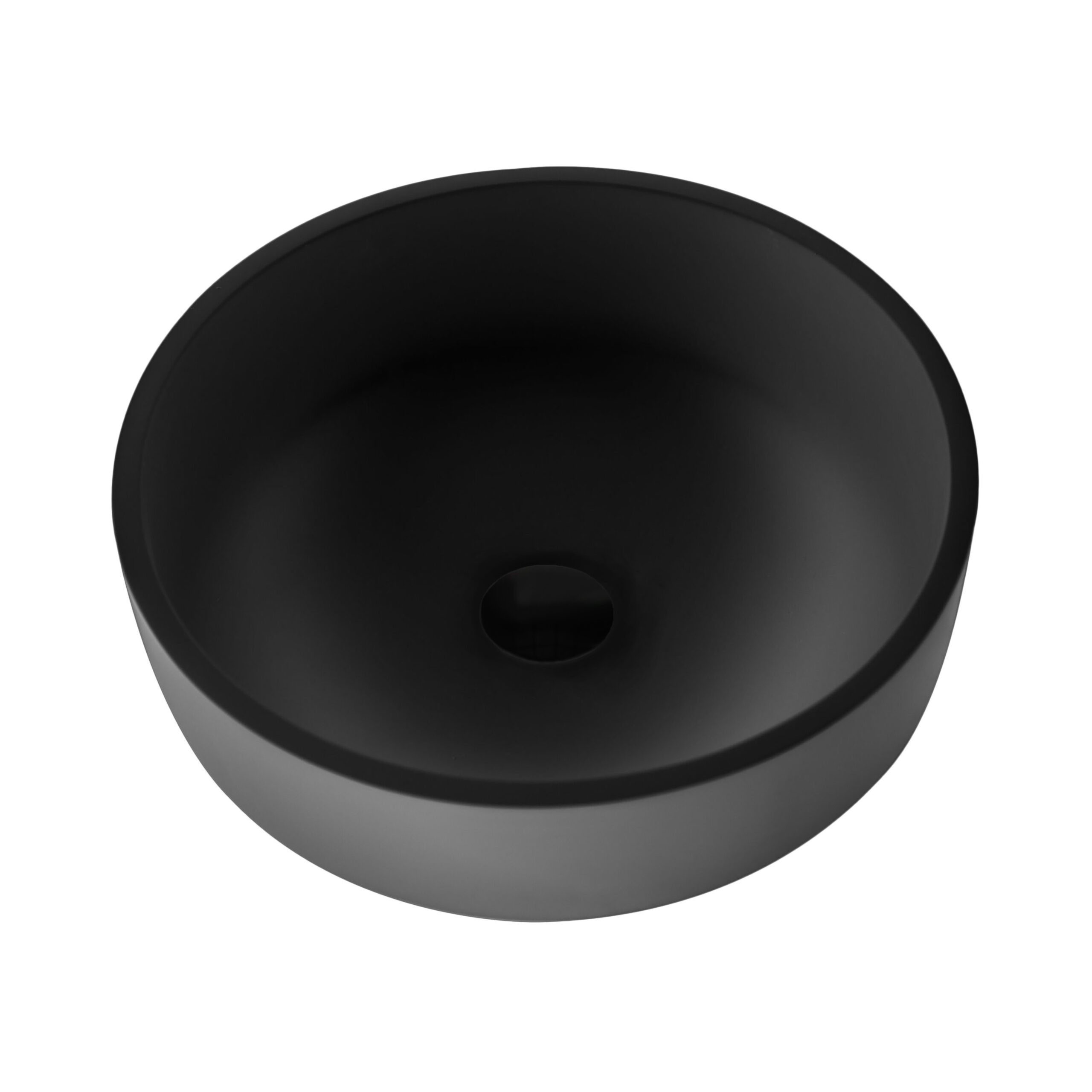 LAVABO À COMPTOIR ALONI SOLID SURFACE (42X14 CM) - NOIR MAT