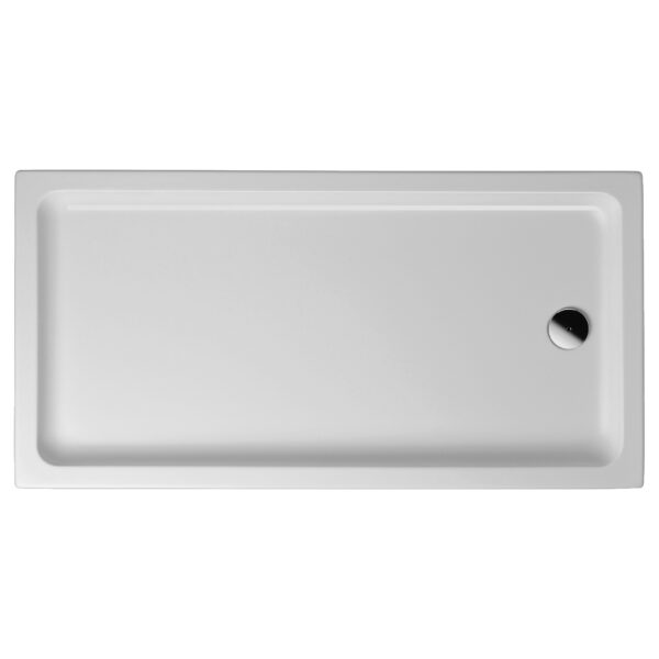 RECEVEUR DE DOUCHE ALONI - RECTANGULAIRE - ACRYLIQUE - 120X80X4 CM - BLANC BRILLANT