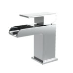 ALONI SQUARE WATERFALL WASH BASIN MIXER- CHROME