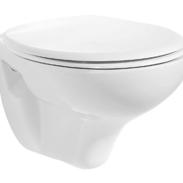 WC SUSPENDU BLANC AVEC PULVÉRISATEUR (BIDET)