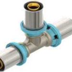 Erfu Reduced Tee to Crimp Multilayer 20 mm x 20 mm x 16 mm â DVGW Certified, Multi-Profiles U/H/TH