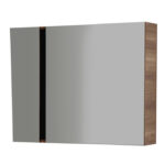 VERTI 100 ARMOIRE MIROIR NOYER-NOIR 98X80X17CM