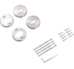 Round door handle with rosette |Stainless steel, silver colored - Image 4