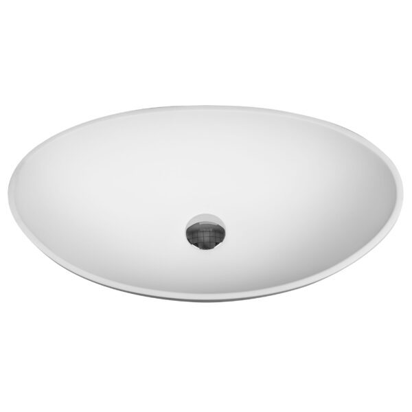 ALONI ATLAS LAVABO À SURFACE SOLIDE (57X33X16CM) - BLANC