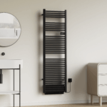 BELRAD SÈCHE-SERVIETTES WITH BLOWER - ELECTRIC - WITH DIGITAL PROGRAMMABLE THERMOSTAT - 2000W - 1840X540X133 MM - Noir mat – Image 2