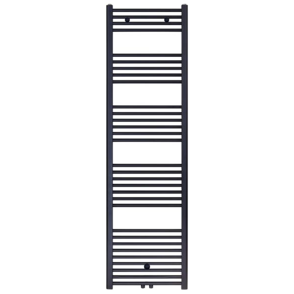 BELRAD HANDDOEKRADIATOR - LINKS-RECHTS/CENTRUM AANSLUITING - 699 WATT - 1800X400CM - MAT ZWART