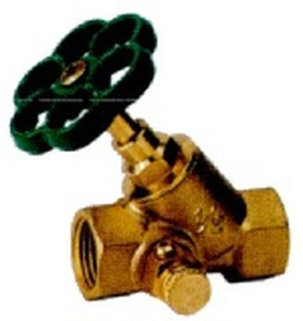 VANNE D'ARRÊT OBLIQUE AVEC DRAIN 2"