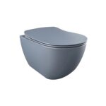 RIMOFF HANGING TOILET WITH Acier inoxydable NOZZLE (BIDET) - MATT BASALT