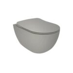 TOILETTE SUSPENDU CREAVIT RIMOFF - GRIS FROID