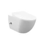 CREAVIT RIMOFF WANDTOILET MET BIDET WARM/KOUD WATER - MAT WIT